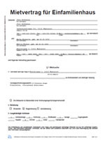 Einfamilienhaus-Mietvertrag Einfamilienhaus-Mietvertrag