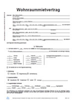 Wohnraum Mietvertrag Wohnraum Mietvertrag